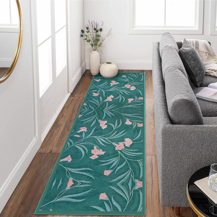 Airgugu Earth Garden Serene Pink Flower Rug