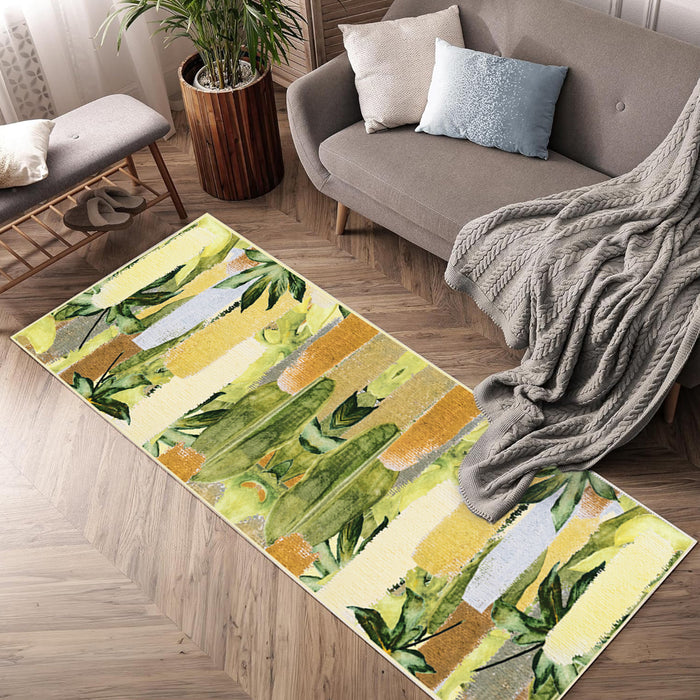 Airgugu Earth Garden Pastoral Chartreuse Rug