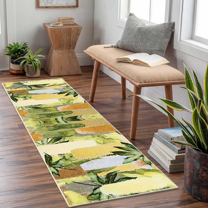 Airgugu Earth Garden Pastoral Chartreuse Rug