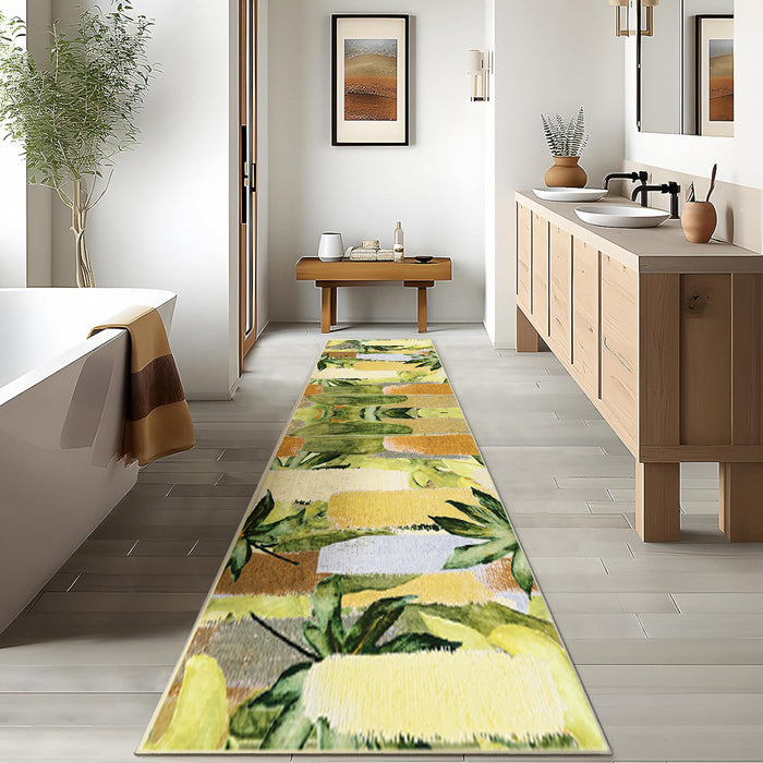 Airgugu Earth Garden Pastoral Chartreuse Rug