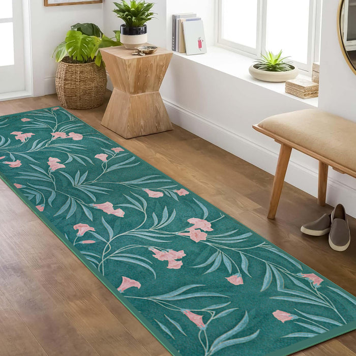 Airgugu Earth Garden Serene Pink Flower Rug