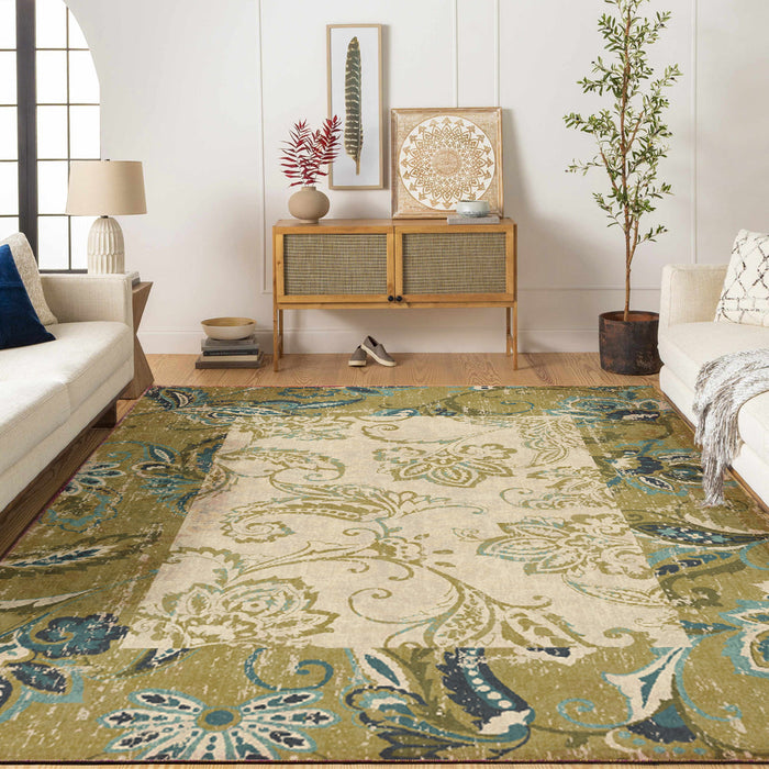 Airgugu Earth Garden Art Oil Floral Rug
