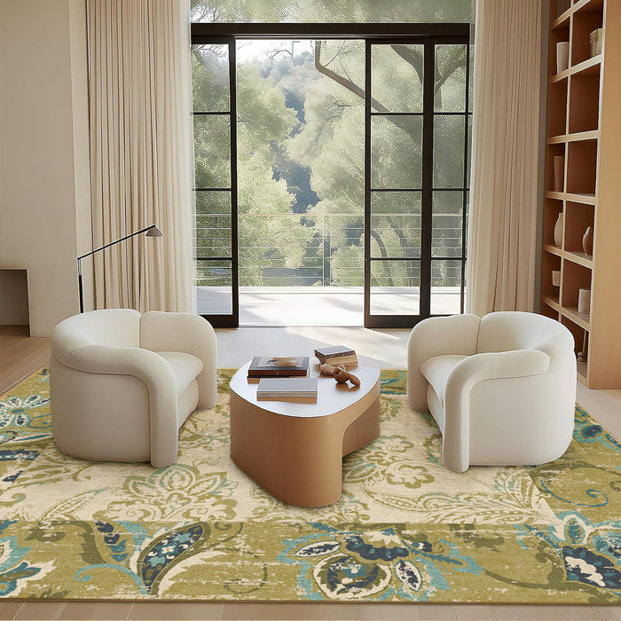 Airgugu Earth Garden Art Oil Floral Rug