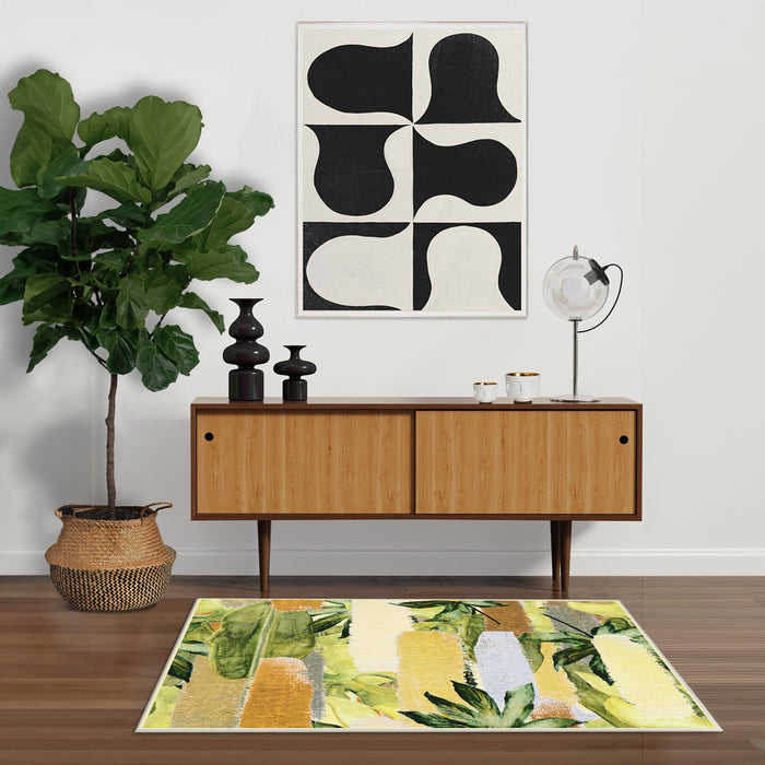 Airgugu Earth Garden Pastoral Chartreuse Rug