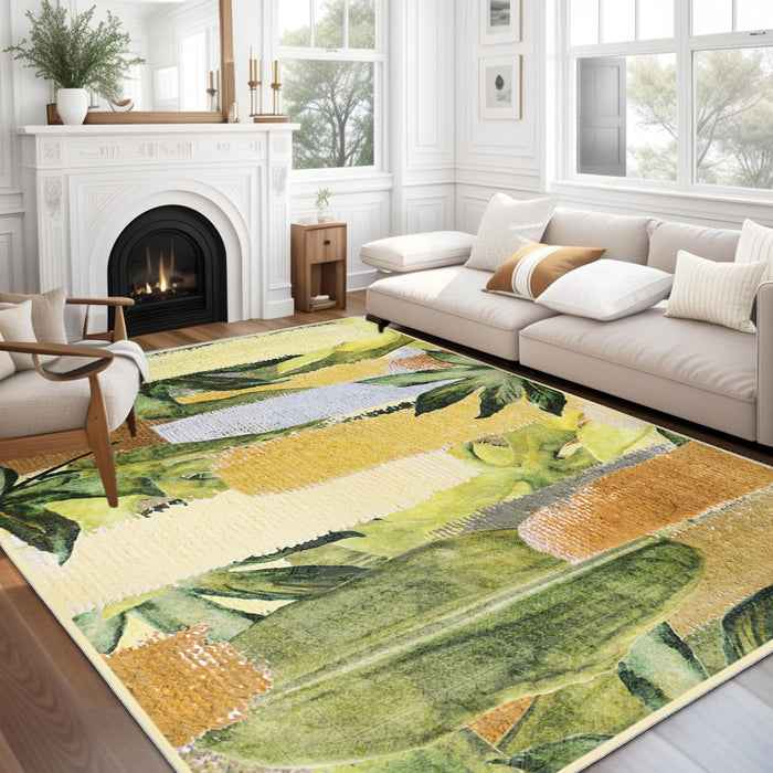 Airgugu Earth Garden Pastoral Chartreuse Rug
