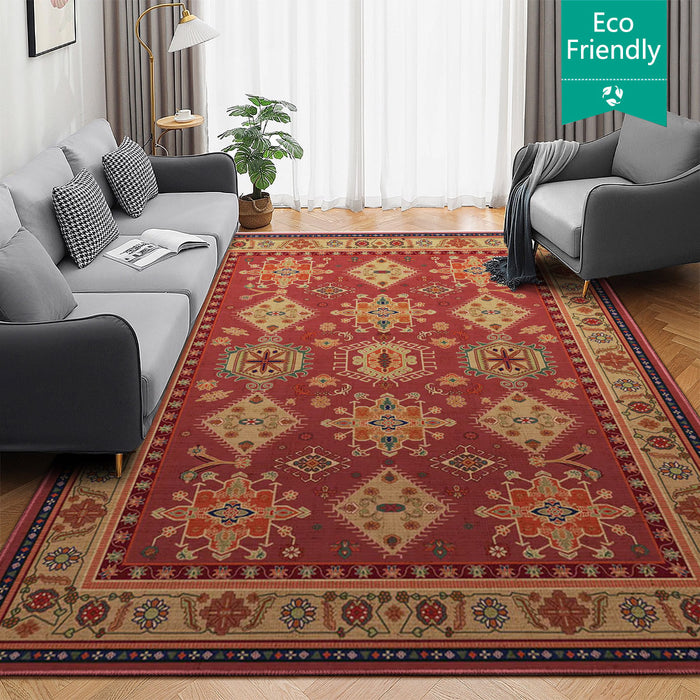 Airgugu Heritage Classique Burgundy Medallion Retro Rug