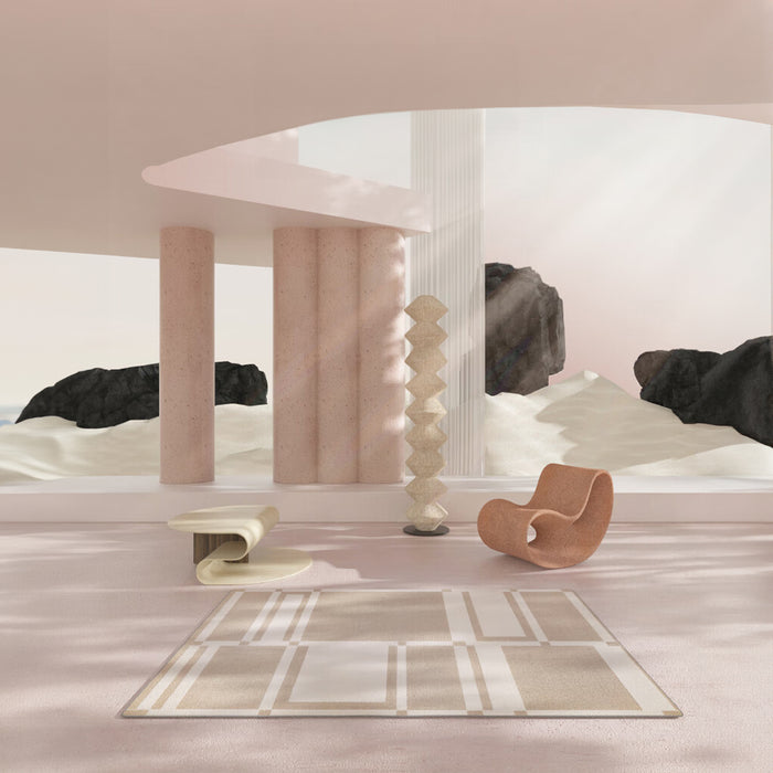 Airgugu Modern Minimalist check pattern Rug