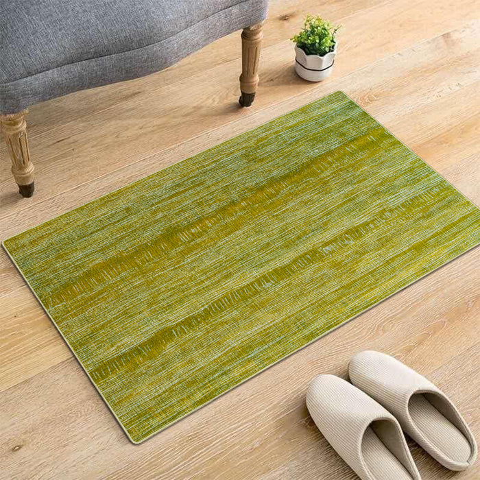 Airgugu Earth Garden Green Distressed Striped Rug