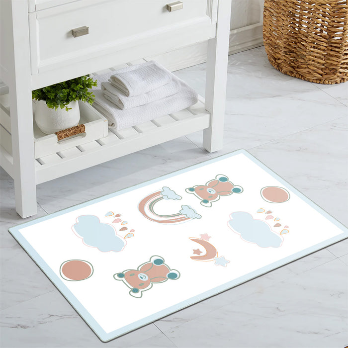 Airgugu KidSpace Delight White Brown Bear Rug