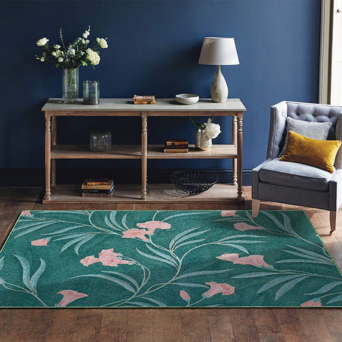 Airgugu Earth Garden Serene Pink Flower Rug