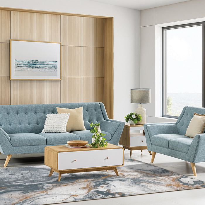Airgugu Modern Minimalist Abstract Marble Print Rug