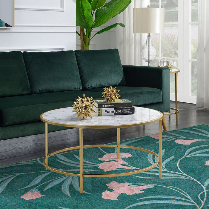 Airgugu Earth Garden Serene Pink Flower Rug
