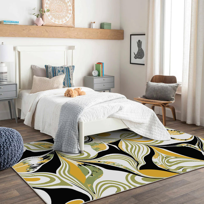 Airgugu Earth Garden Abstract Oil Painting Art Rug