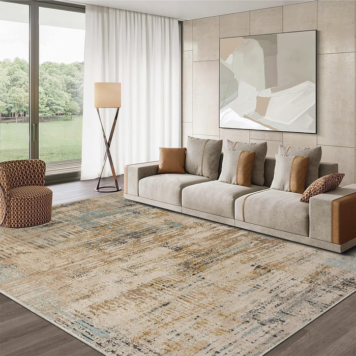 Airgugu Modern Minimalist Ink-Blot World Rug
