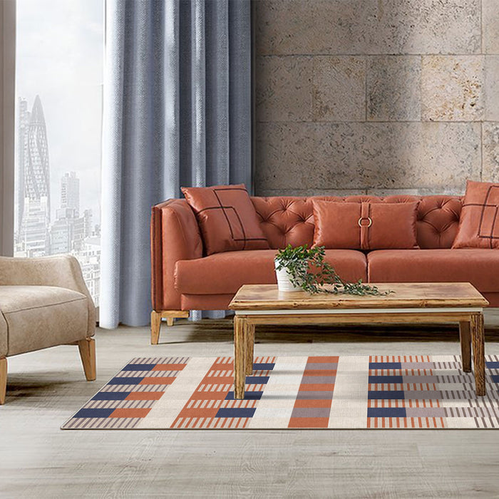 Airgugu Modern Minimalist Striped Plaid Rug