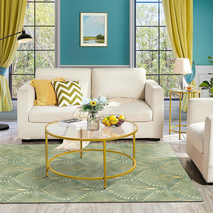 Airgugu Earth Garden Blooming Golden Pistil Rug