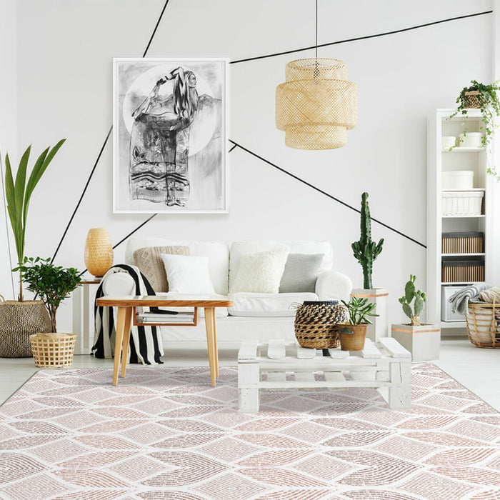 Airgugu Modern Minimalist Elegant Leaves Rug