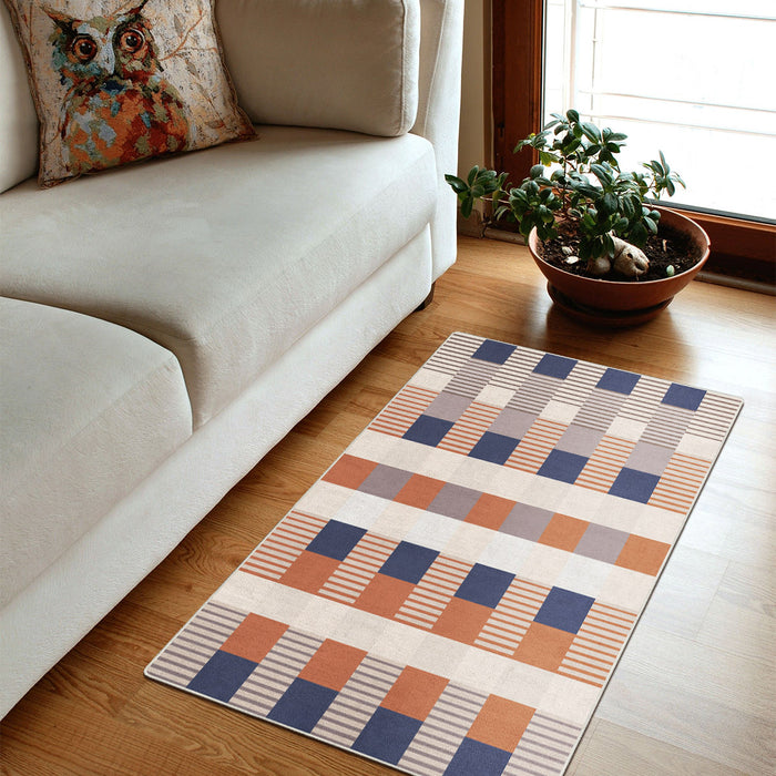Airgugu Modern Minimalist Striped Plaid Rug