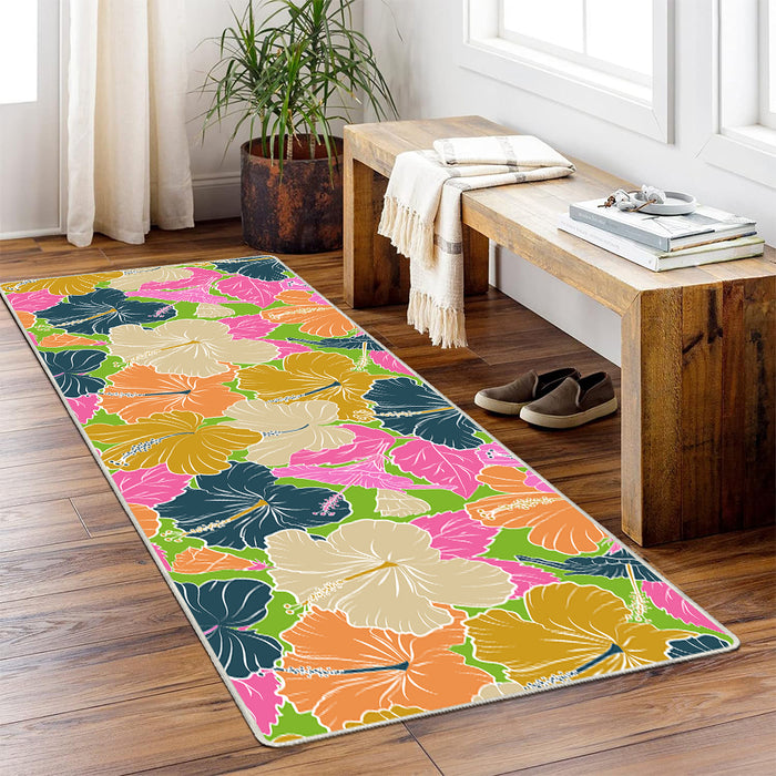 Airgugu Earth Garden Serenity in Colorful Flower Bloom Rug