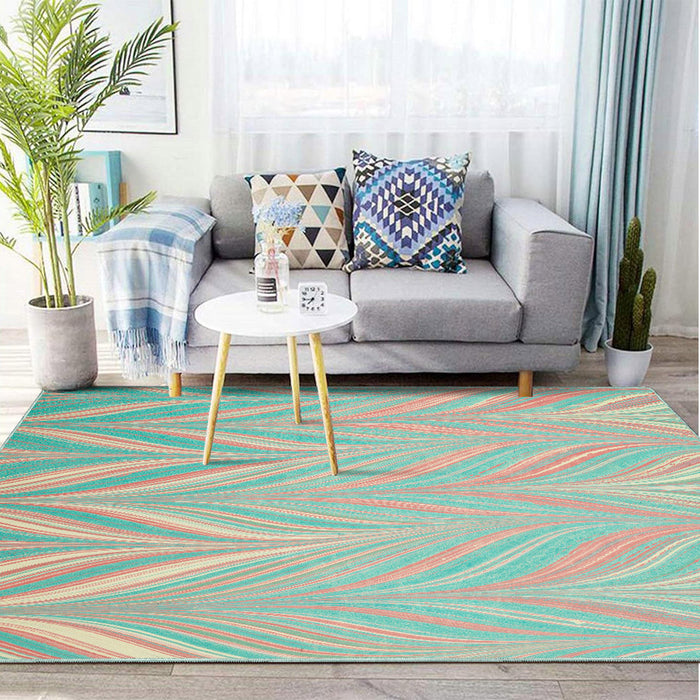 Airgugu Earth Garden Blush Stems Meadow Rug