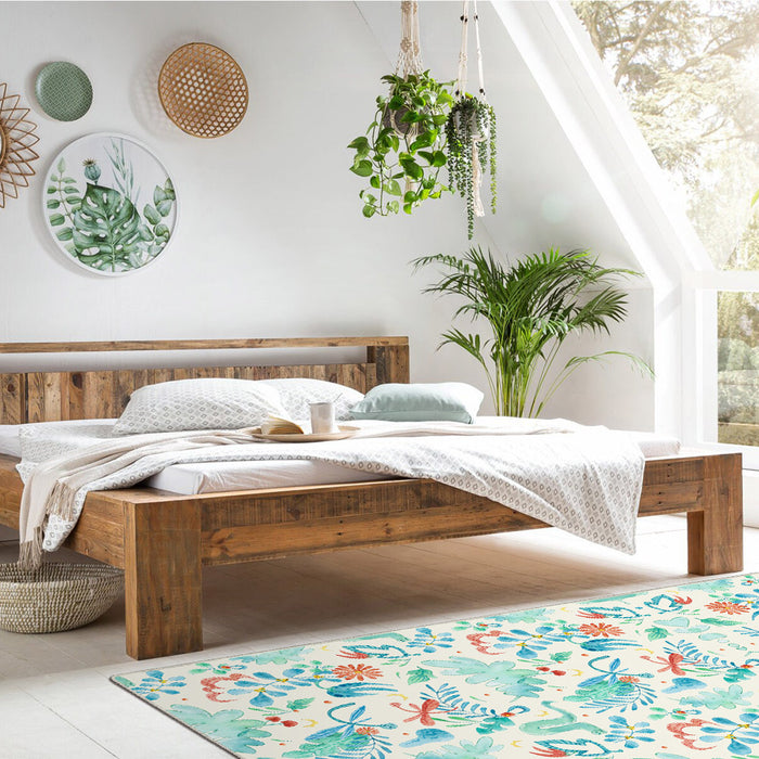Airgugu Earth Garden Colliding Red Green Plant Rug
