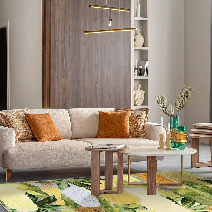 Airgugu Earth Garden Pastoral Chartreuse Rug