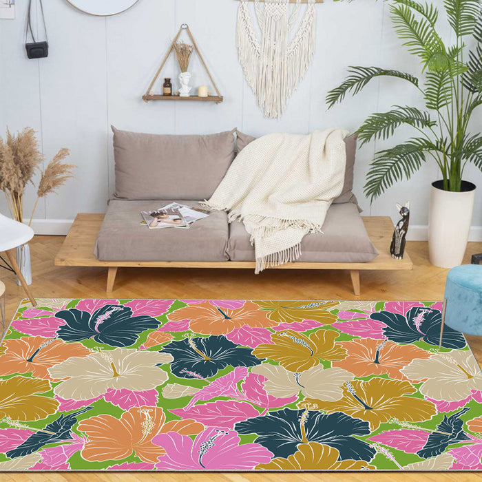 Airgugu Earth Garden Serenity in Colorful Flower Bloom Rug