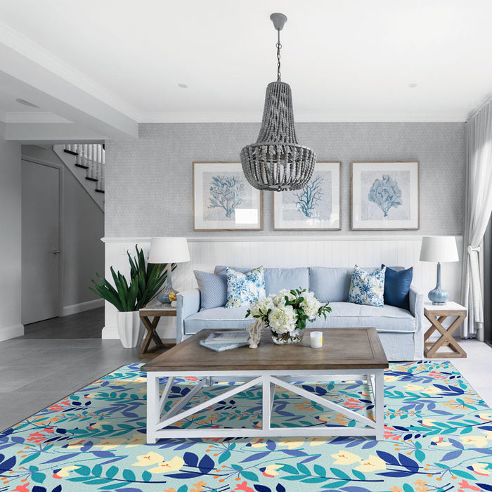 Airgugu Earth Garden Blue Boughs Melody Rug