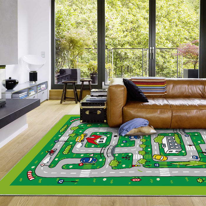 Airgugu KidSpace Delight City Roadmap Game Rug