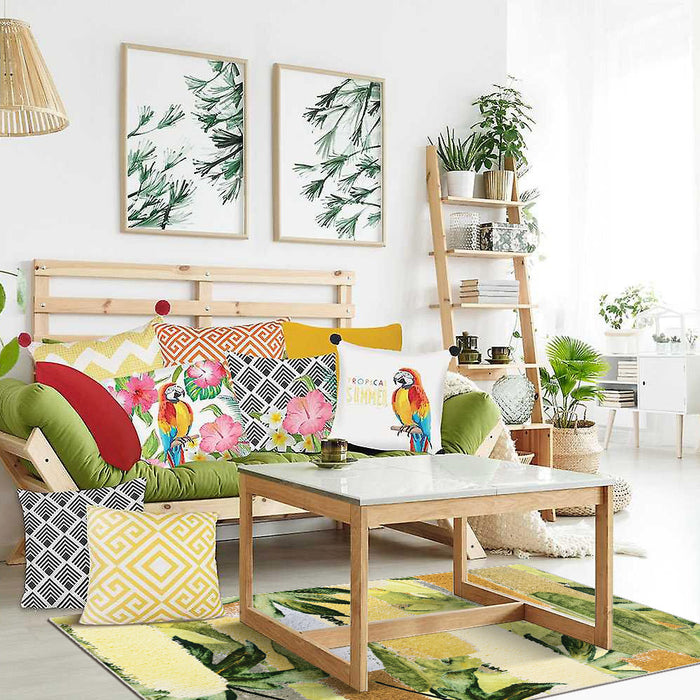 Airgugu Earth Garden Pastoral Chartreuse Rug