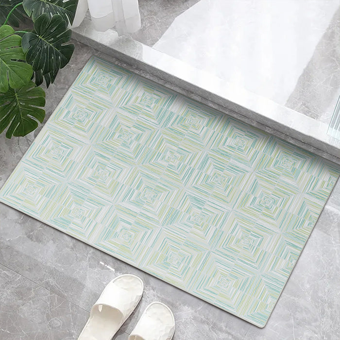 Airgugu Earth Garden Prismatic Square Mosaic Rug