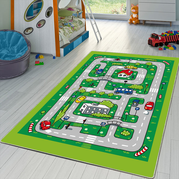 Airgugu KidSpace Delight City Roadmap Game Rug
