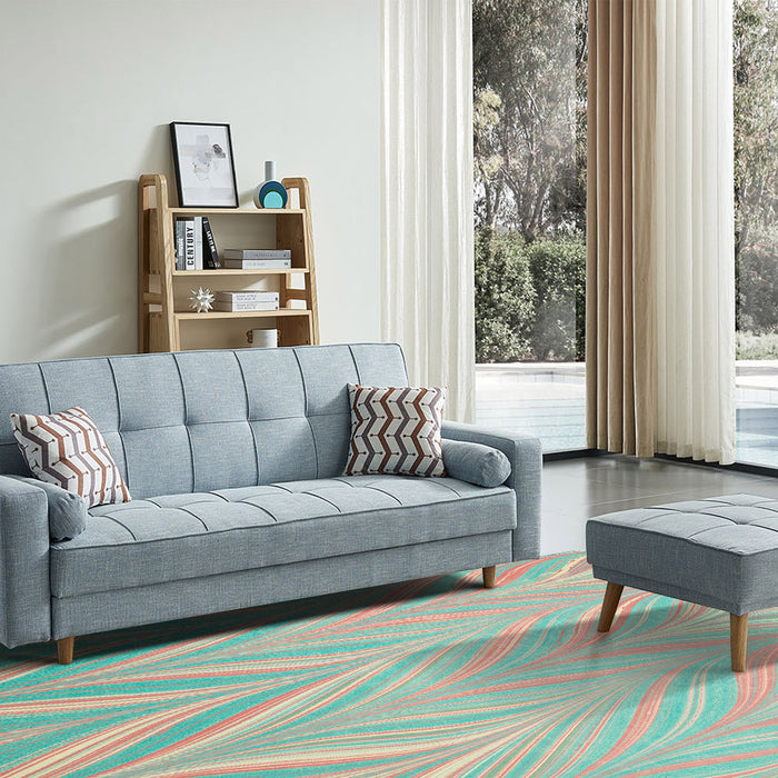Airgugu Earth Garden Blush Stems Meadow Rug