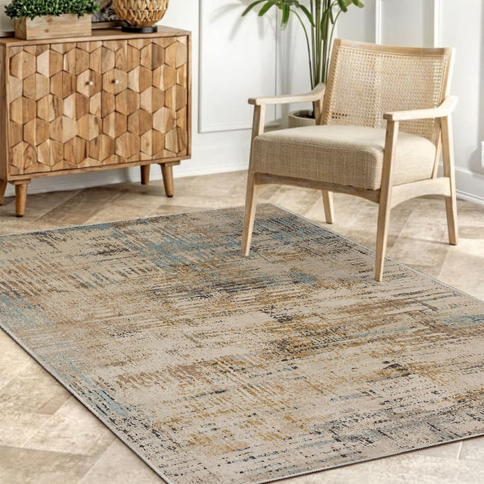 Airgugu Modern Minimalist Ink-Blot World Rug