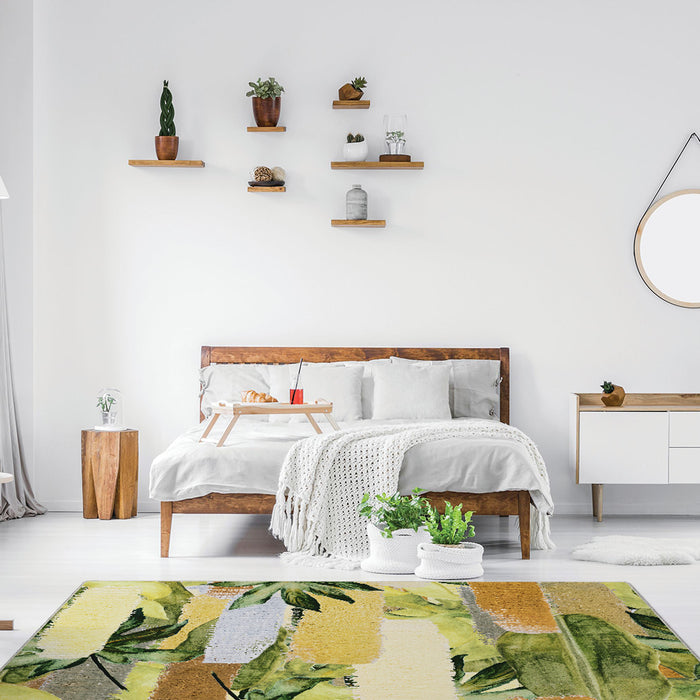 Airgugu Earth Garden Pastoral Chartreuse Rug