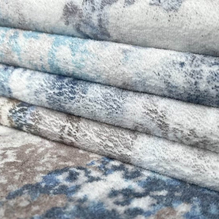 Airgugu Modern Minimalist Blue Gray Ink Rug