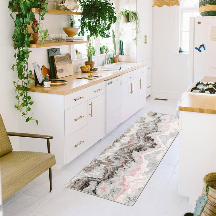 Airgugu Modern Minimalist Nostalgic Agate  Print Rug