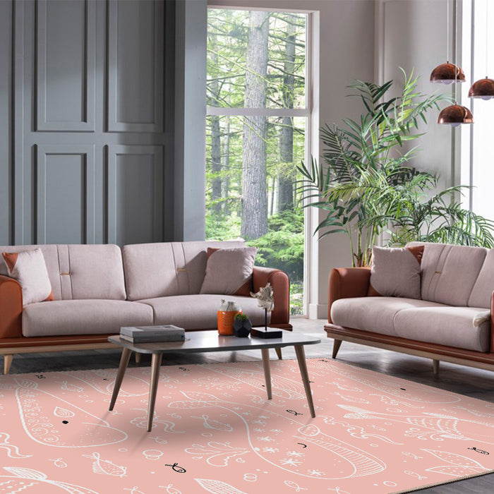 Airgugu KidSpace Delight Pink Whale Rug