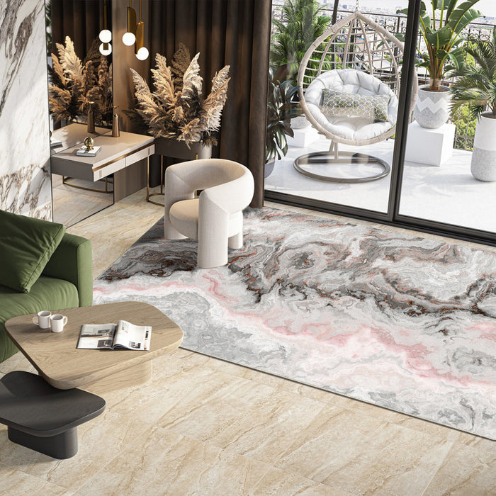 Airgugu Modern Minimalist Nostalgic Agate  Print Rug