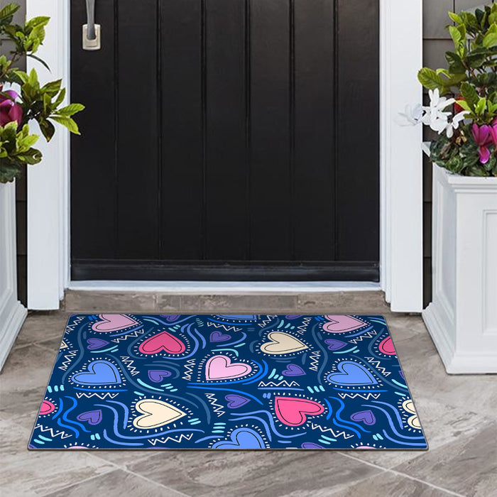 Airgugu KidSpace Delight Blue Love Pattern Rug