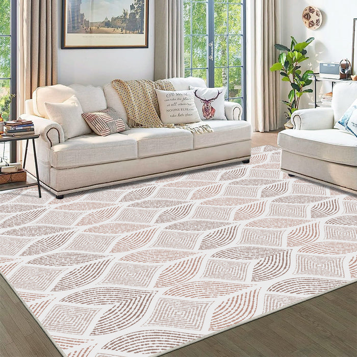 Airgugu Modern Minimalist Elegant Leaves Rug