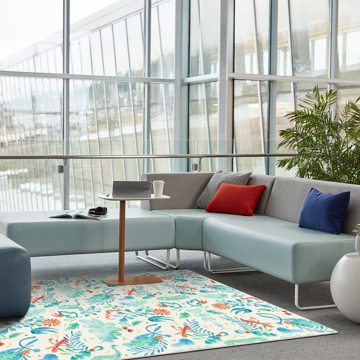 Airgugu Earth Garden Colliding Red Green Plant Rug