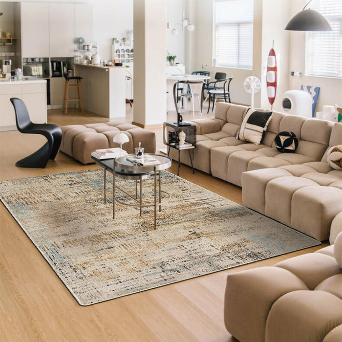 Airgugu Modern Minimalist Ink-Blot World Rug