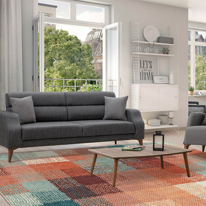 Airgugu Earth Garden Gradient Color Grid Rug