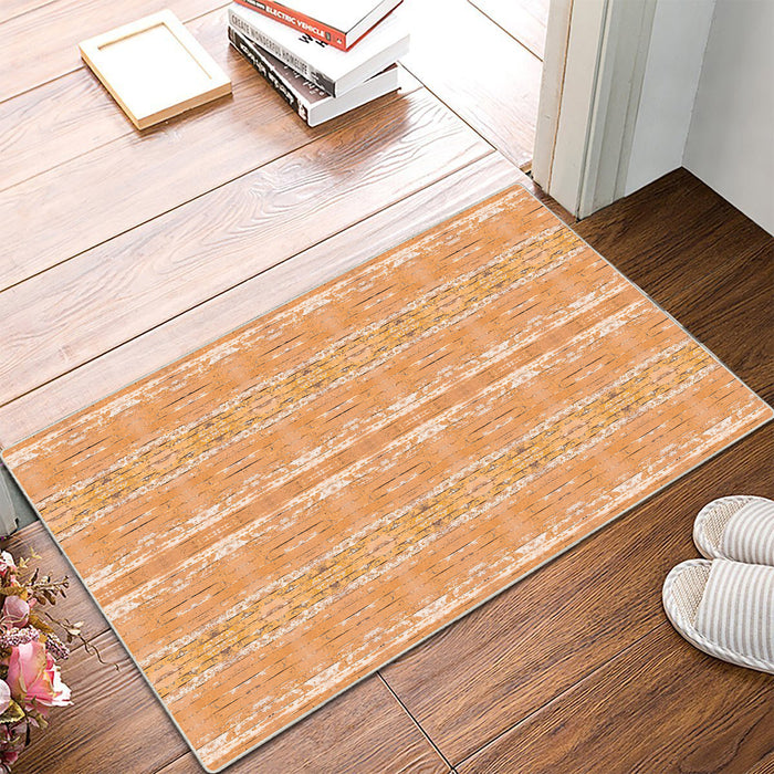 Airgugu Modern Minimalist Orange Wood Grain Rug