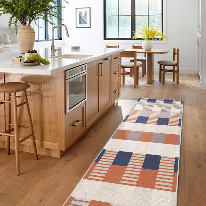 Airgugu Modern Minimalist Striped Plaid Rug