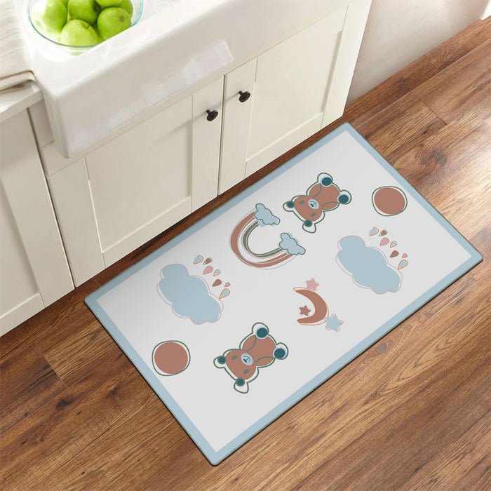 Airgugu KidSpace Delight White Brown Bear Rug