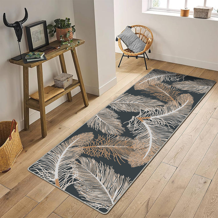 Airgugu Modern Minimalist Clear Feather Grey Rug