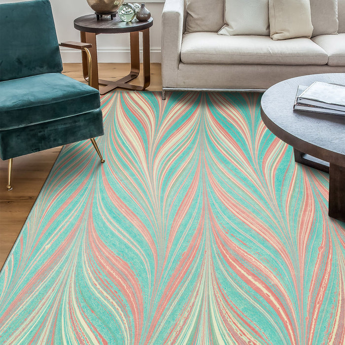 Airgugu Earth Garden Blush Stems Meadow Rug