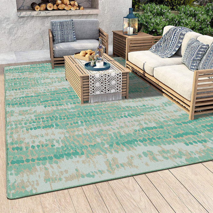Airgugu Earth Garden Emerald Seaweed Green Rug